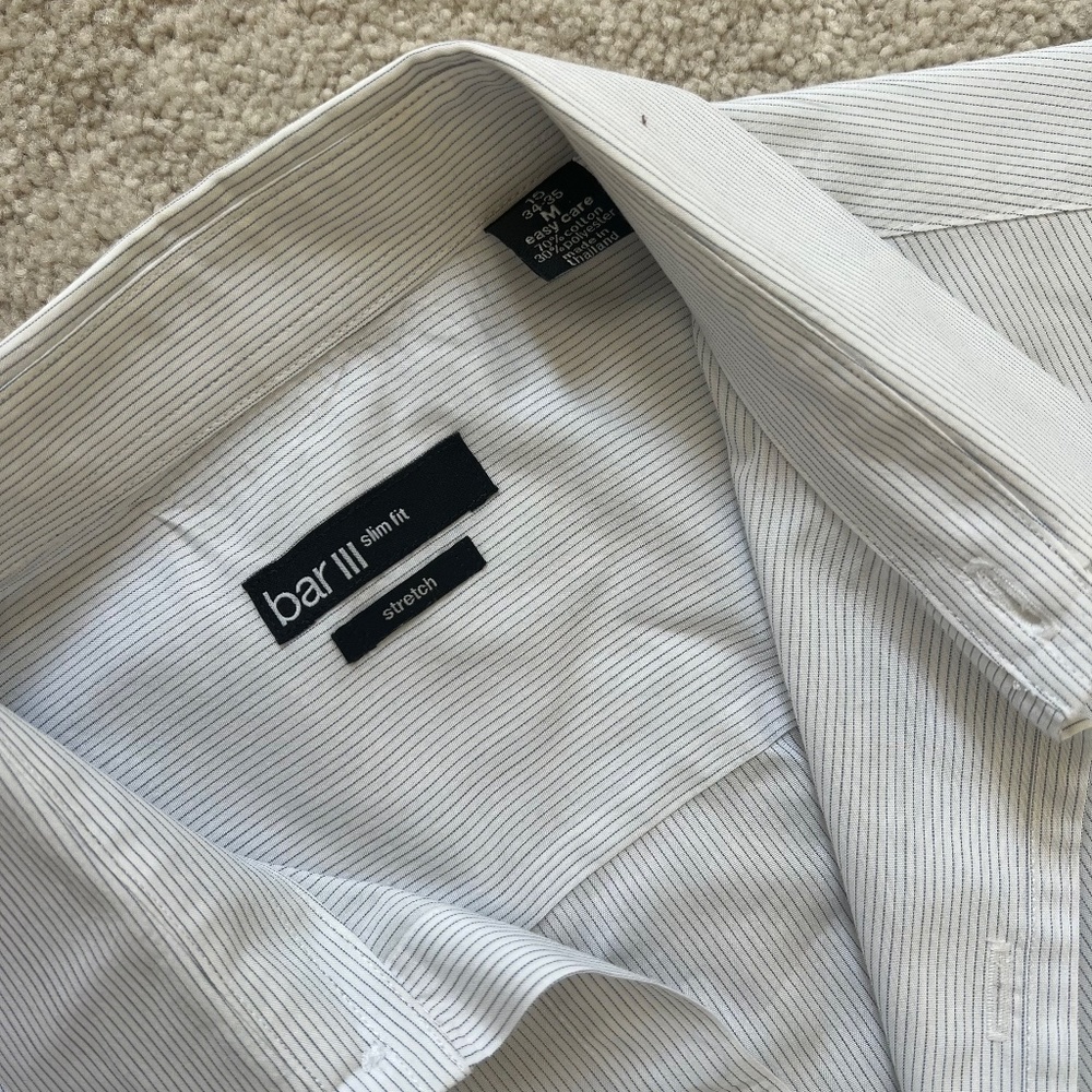 Bar III slim fit stretch shirt